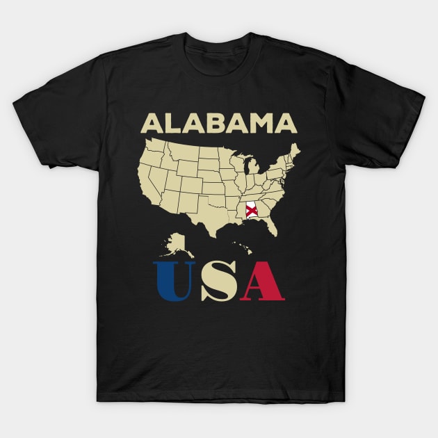 Alabama T-Shirt by Cuteepi